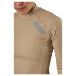 Night Rib LS Tee Beige