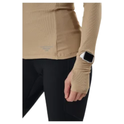 Night Rib LS Tee Beige