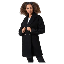 Nina Celeste Wool Coat Black