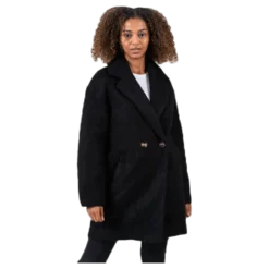 Nina Celeste Wool Coat Black