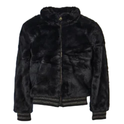 Nkfmanette Faux Fur Bomber Jac Black