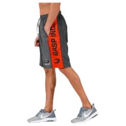 No1 mesh shorts Orange/Black