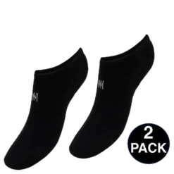 No Show Socks - Leo 2-Pack Black