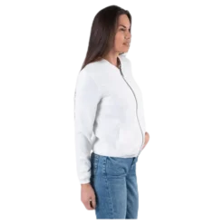Nova Lux Bomber Jacket Solid 8 White