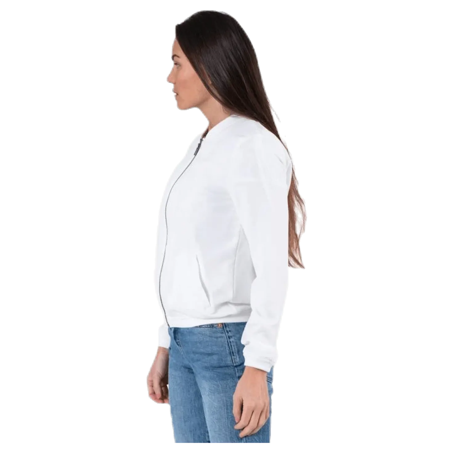 Nova Lux Bomber Jacket Solid 8 White