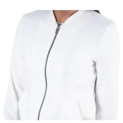 Nova Lux Bomber Jacket Solid 8 White