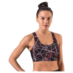 Odele Aop Sports Bra Black