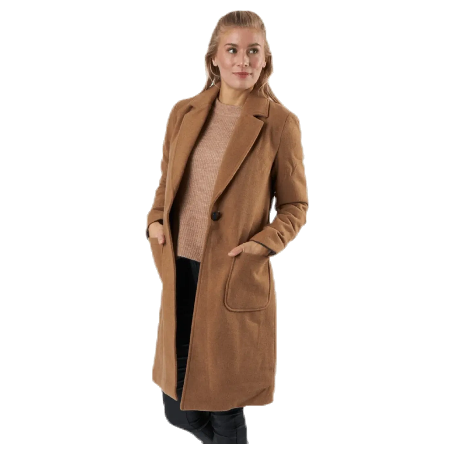 Olivia-Astrid Wool Coat Otw Brown