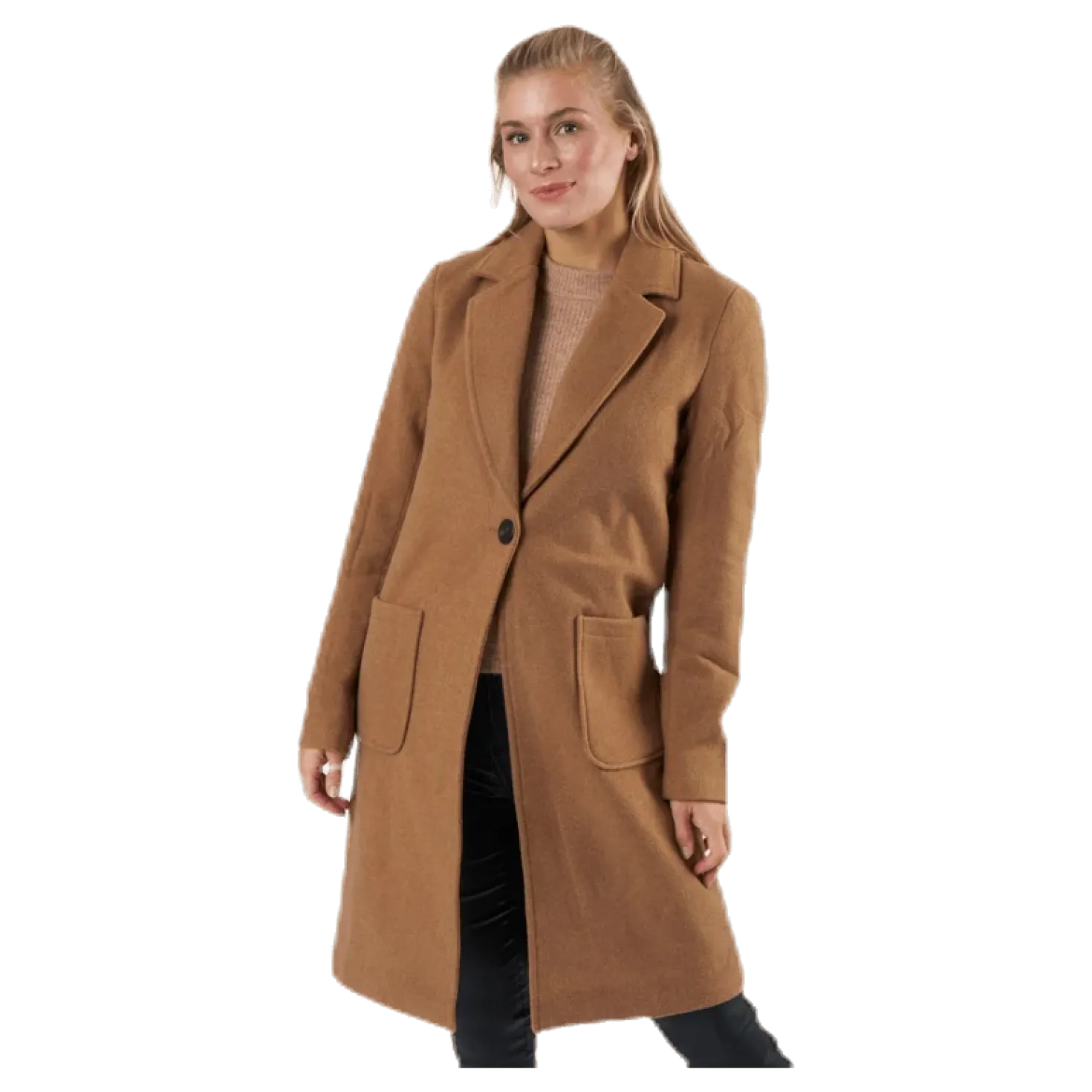 Olivia-Astrid Wool Coat Otw Brown