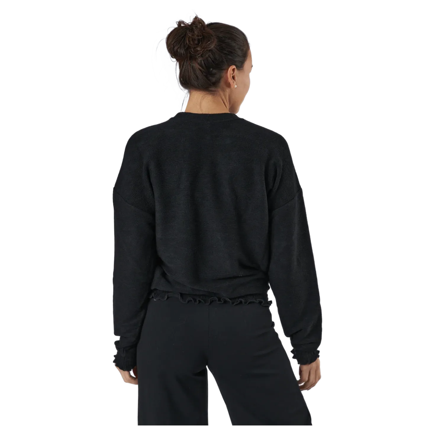 Onljenka L/s O-neck Smock Top Black
