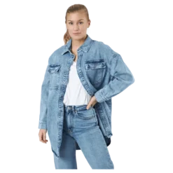 Onlkasia Ls Os Shirt Dnm Bj No Medium Blue Denim