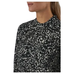 Onlnew Mallory L/s Blouse Aop Whitecap Gray