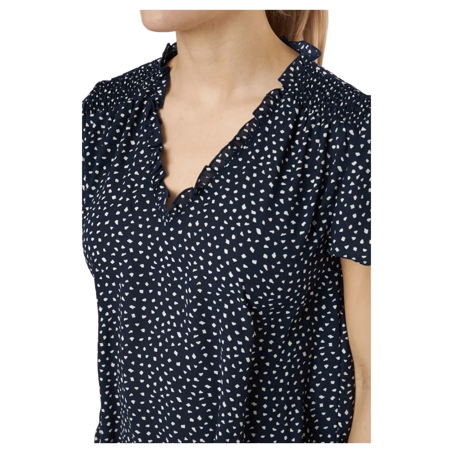 Onlsonja Life S/s V-neck Top P Night Sky