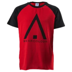 Organic Rag Tee Youth Black/Red