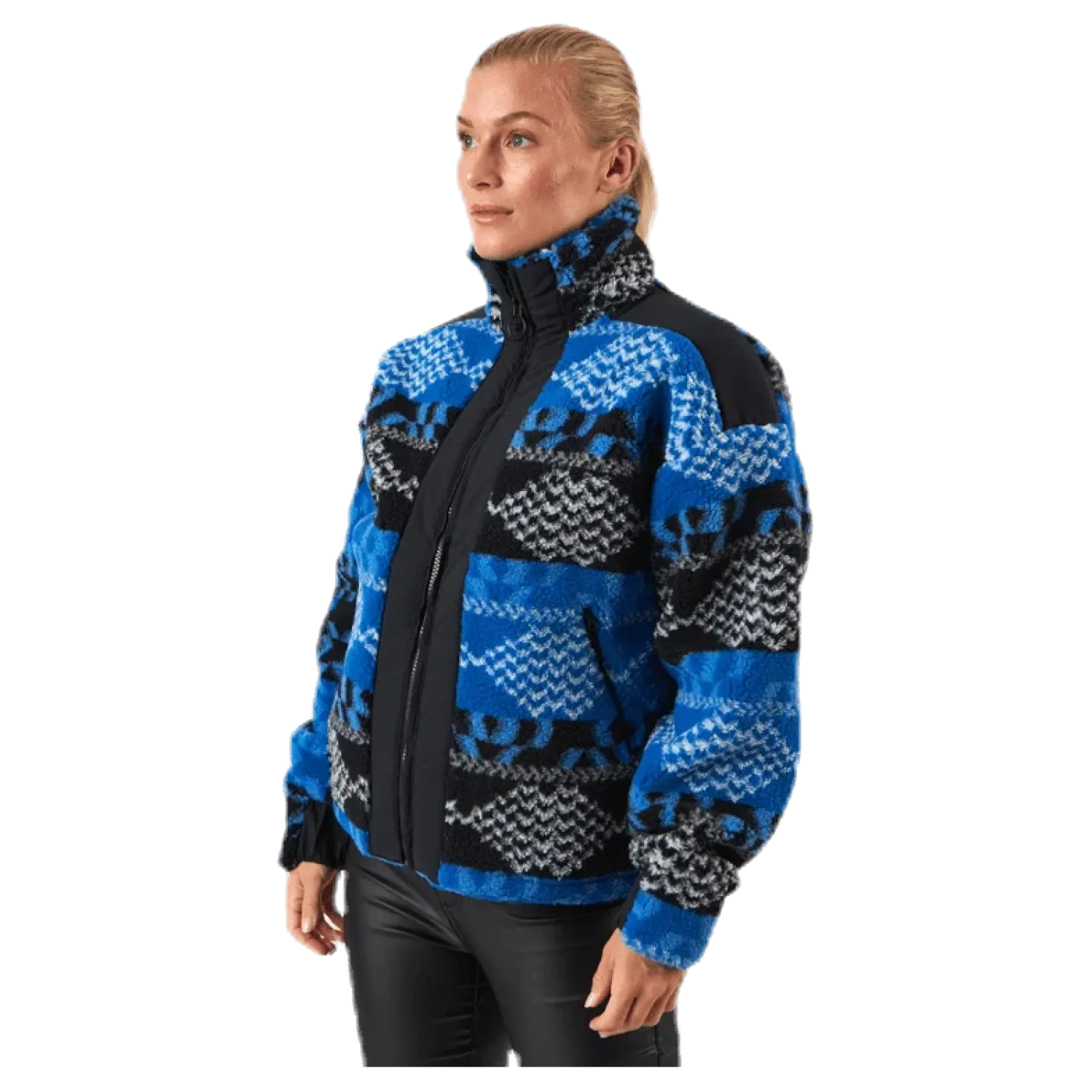 Original Pile Zip Jacket AW Patterned