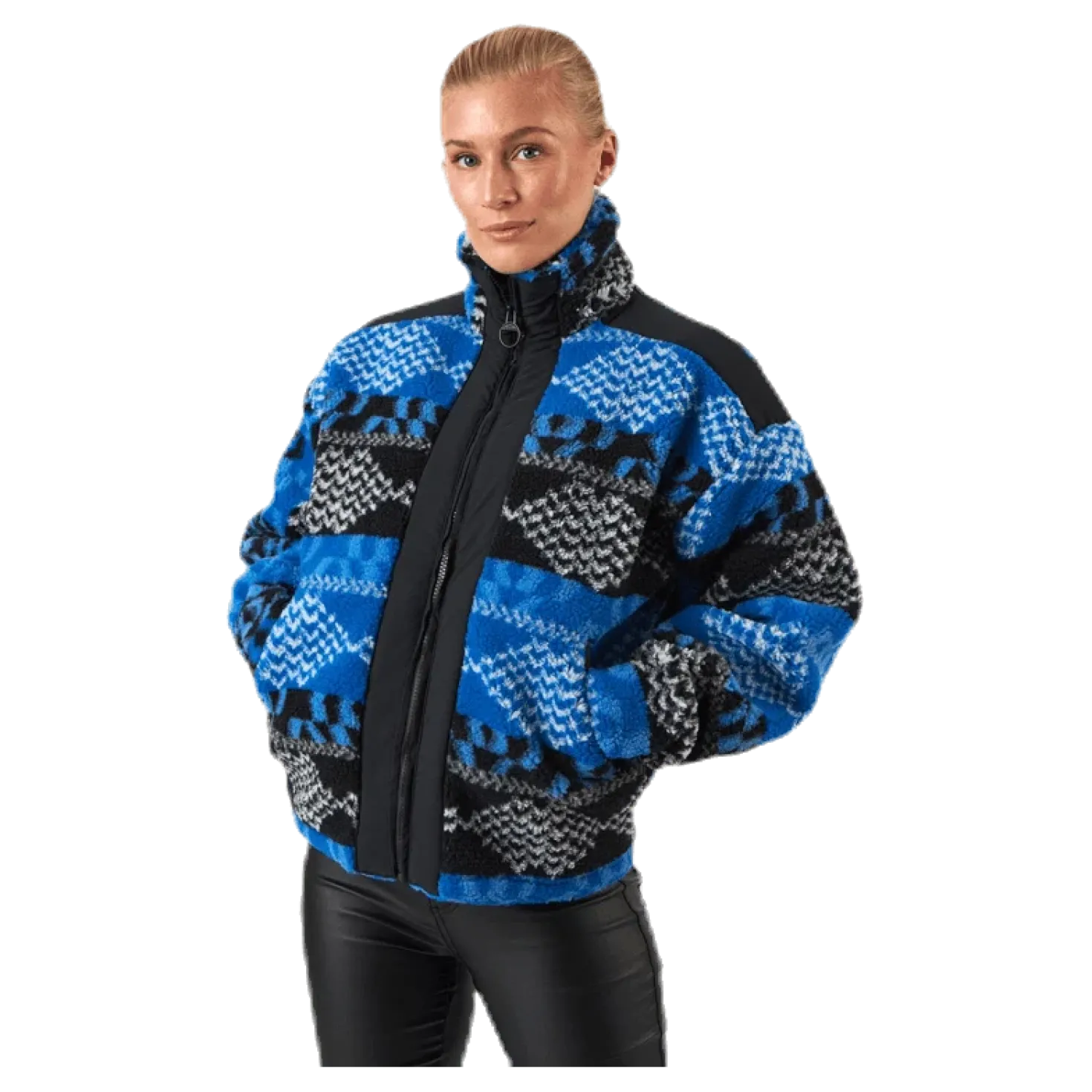 Original Pile Zip Jacket AW Patterned