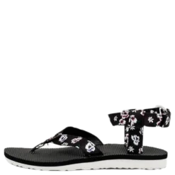 Original Sandal Floral Satin Patterned/Black