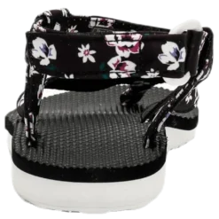 Original Sandal Floral Satin Patterned/Black