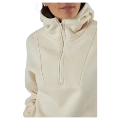 Oversized Zip Hood Light Sand
