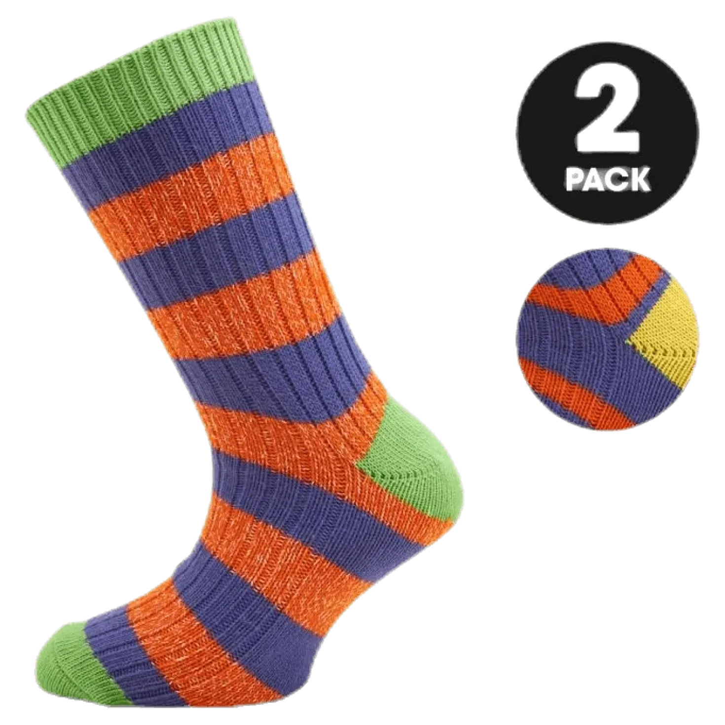 2-Pack Basic Socks - Mario Patterned