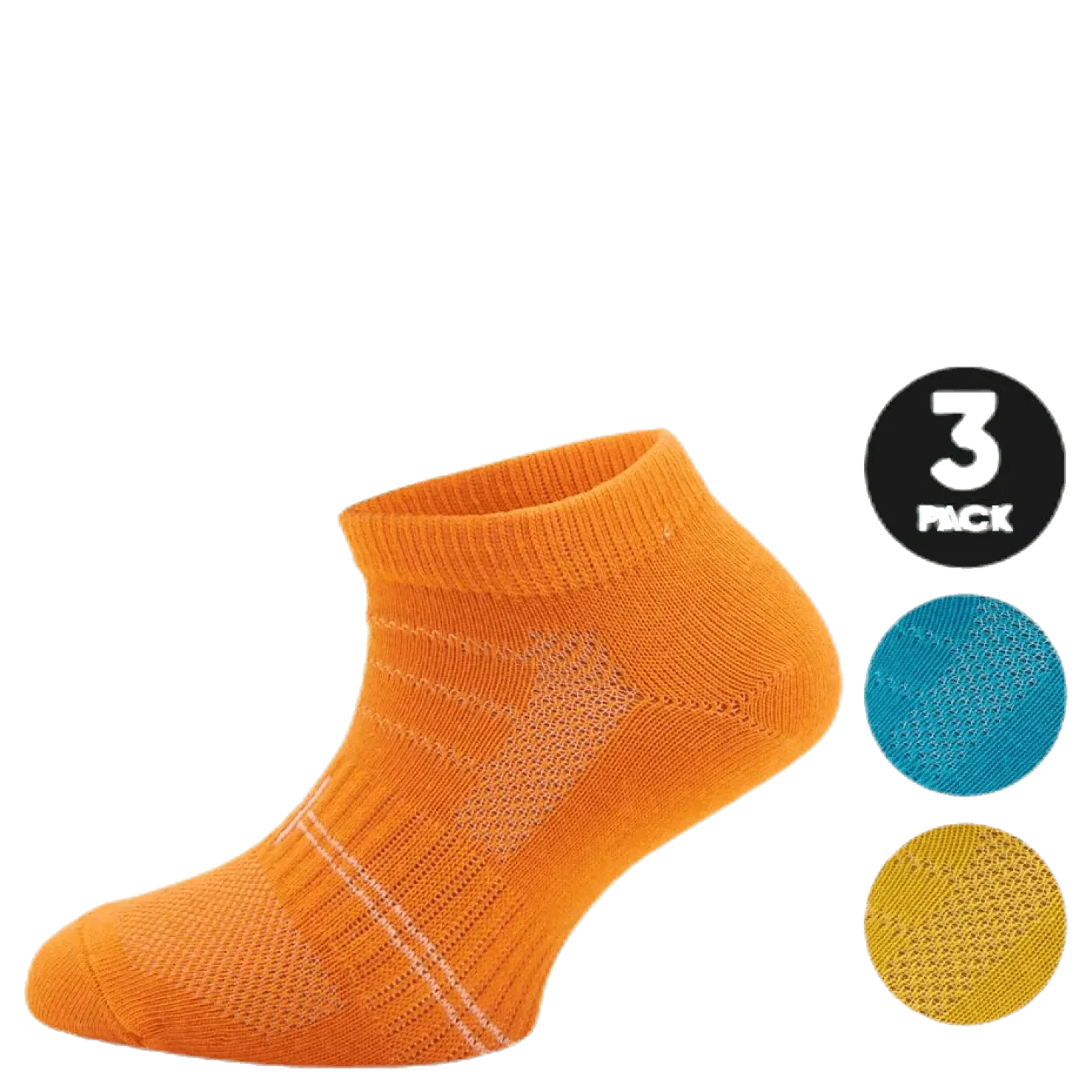 3-Pack Basic Socks - Yogi Orange