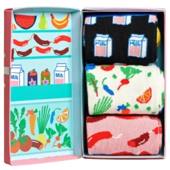 3-pack Foodie Socks Gift Set Multi