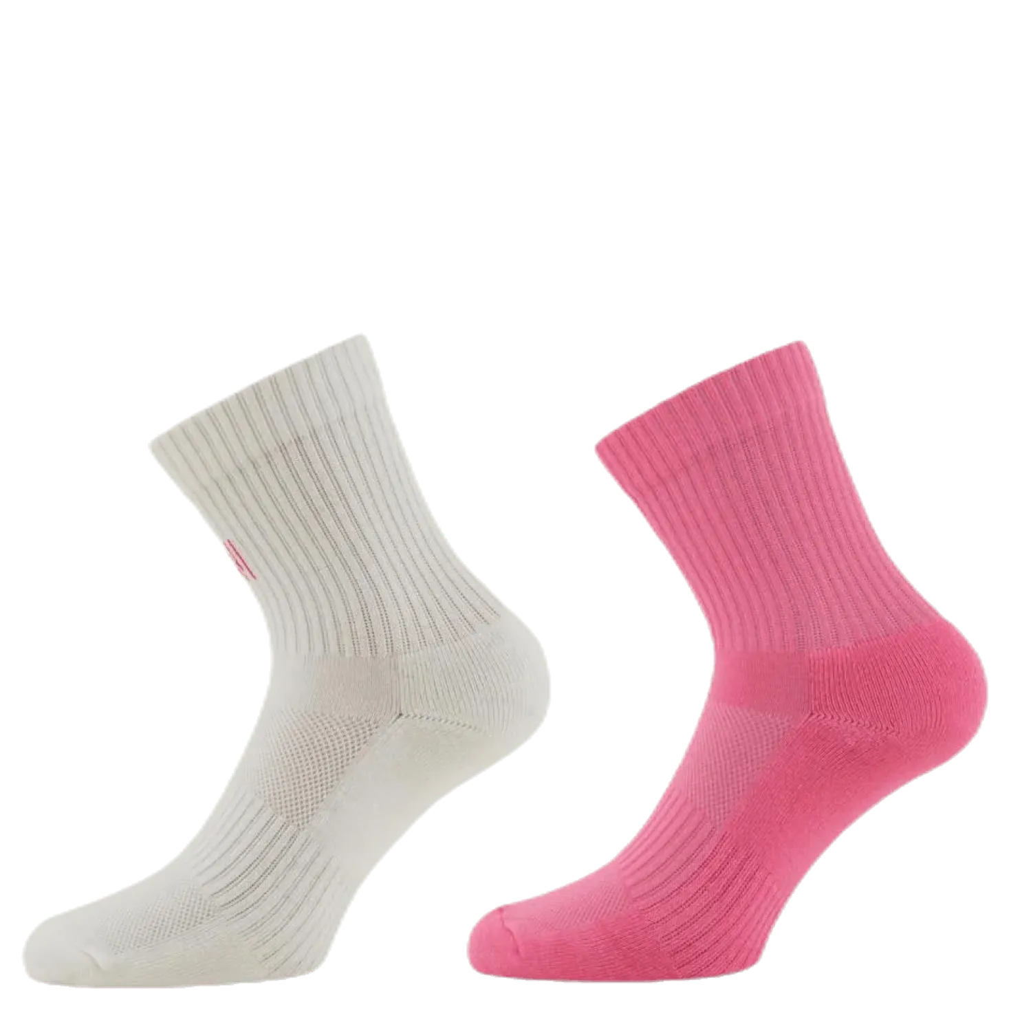 2-Pack Kids Basic Sport Socks - Alvin Pink/White