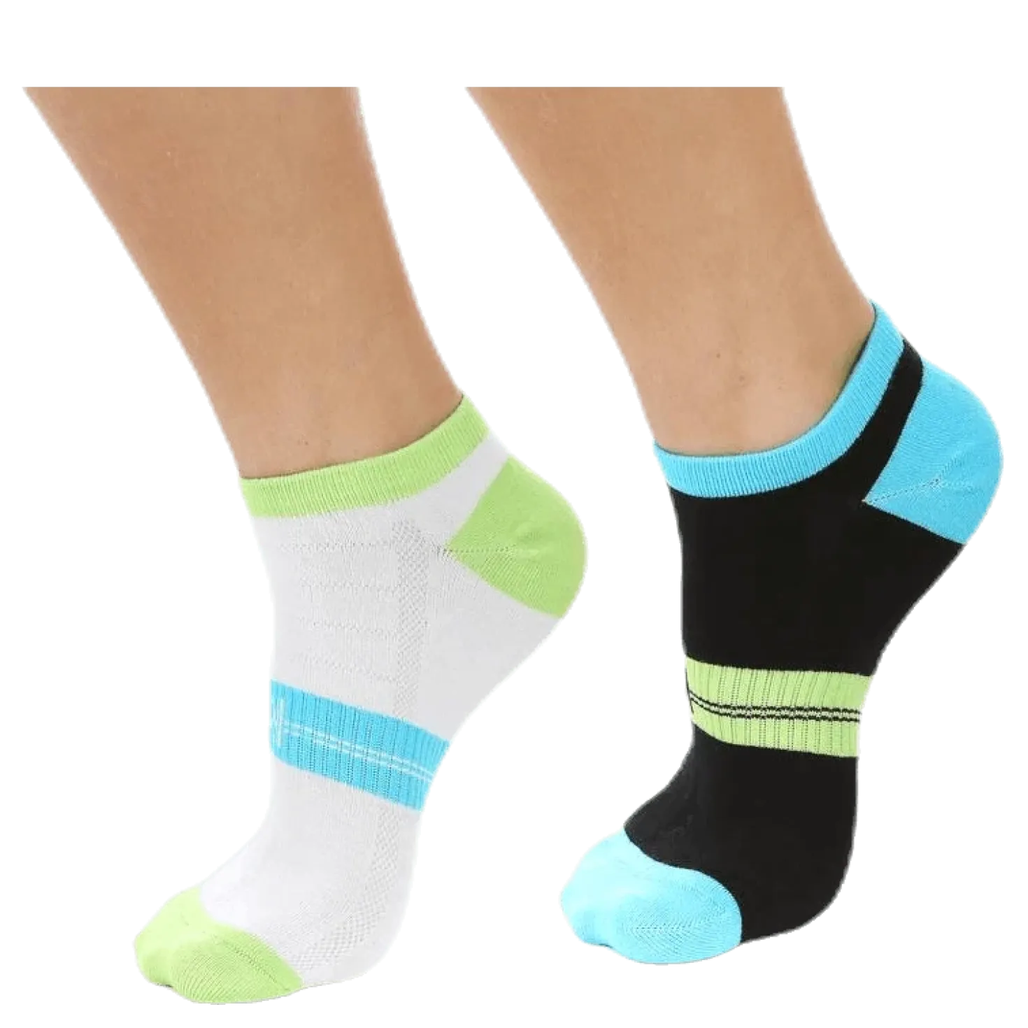 2-pack Lady Low-cut Blue/Grey