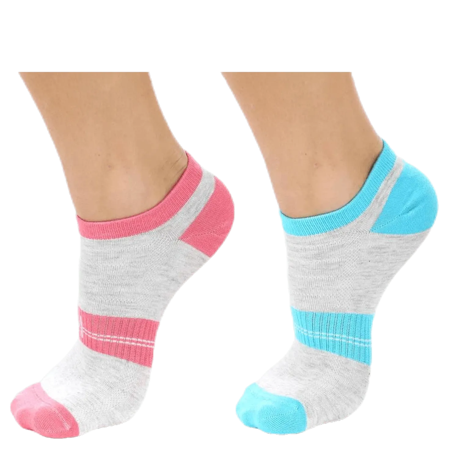 2-pack Lady Low-cut Pink/Grey