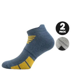 2-Pack Low-Cut Socks - Luke Blue/Grey