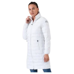 Padded Jacket Long Logo Avera White