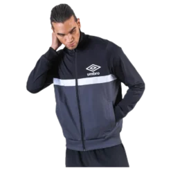 Panelled Track Top Black
