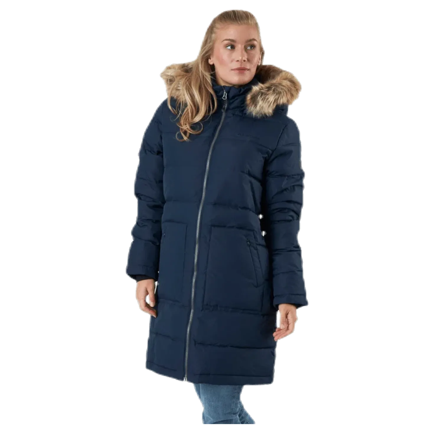 Paranaque Long Down Parka Jacket Blue