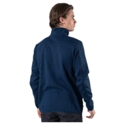 Pareman Melange Fleece Jacket Blue