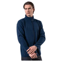 Pareman Melange Fleece Jacket Blue