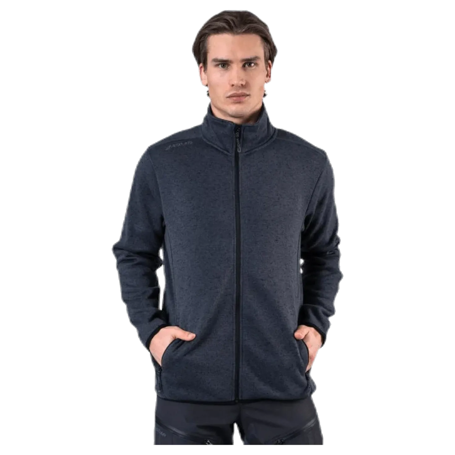 Pareman Melange Fleece Jacket Grey