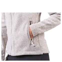 Paulina Melange Fleece Jacket Beige