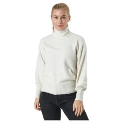 Pccava Ls High Neck Knit Bc Birch