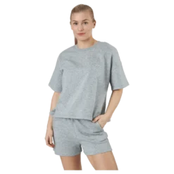 Pcchilli Summer 2/4 Loose Swea Light Grey Melange