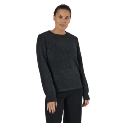 Pcperla Ls Knit Bc Dark Grey Melange