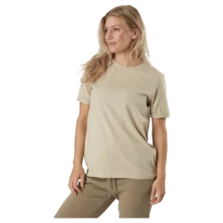 Pcria Ss Fold Up Solid Tee Noo White Pepper