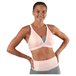 Peach Swirl Sports Bra Orange
