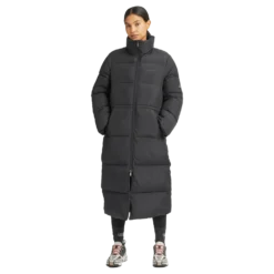 Pebble Drawstring Coat Black