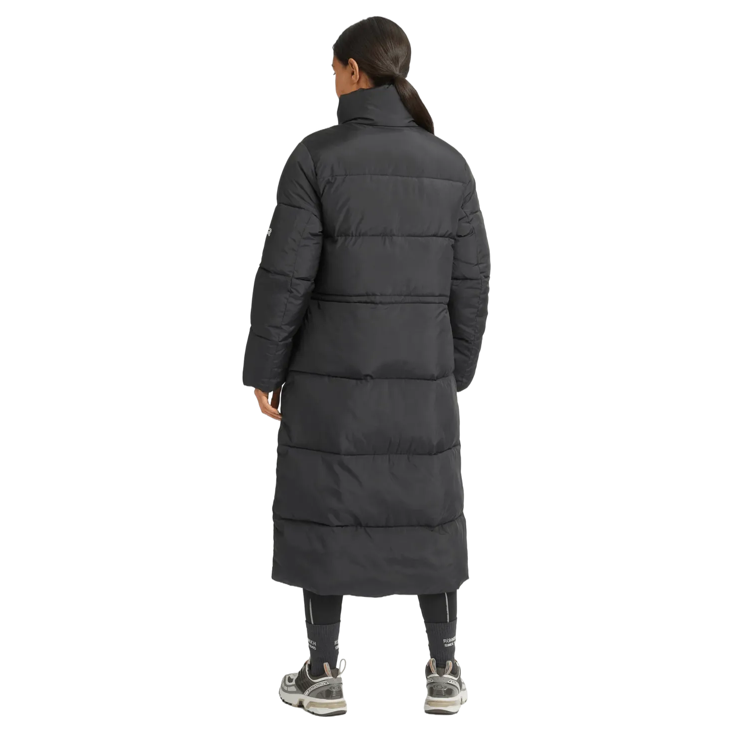 Pebble Drawstring Coat Black