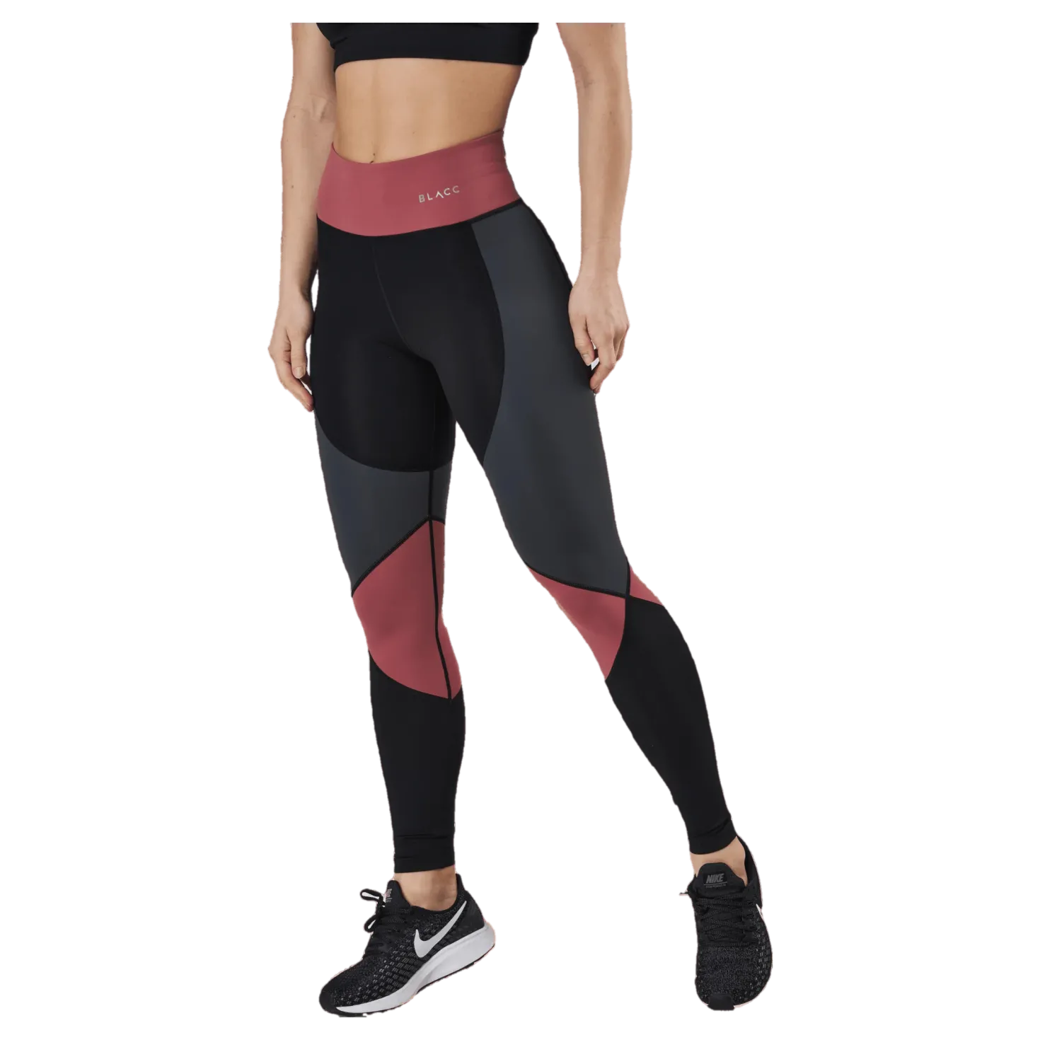 Peppy Blocking tights Pink/Black