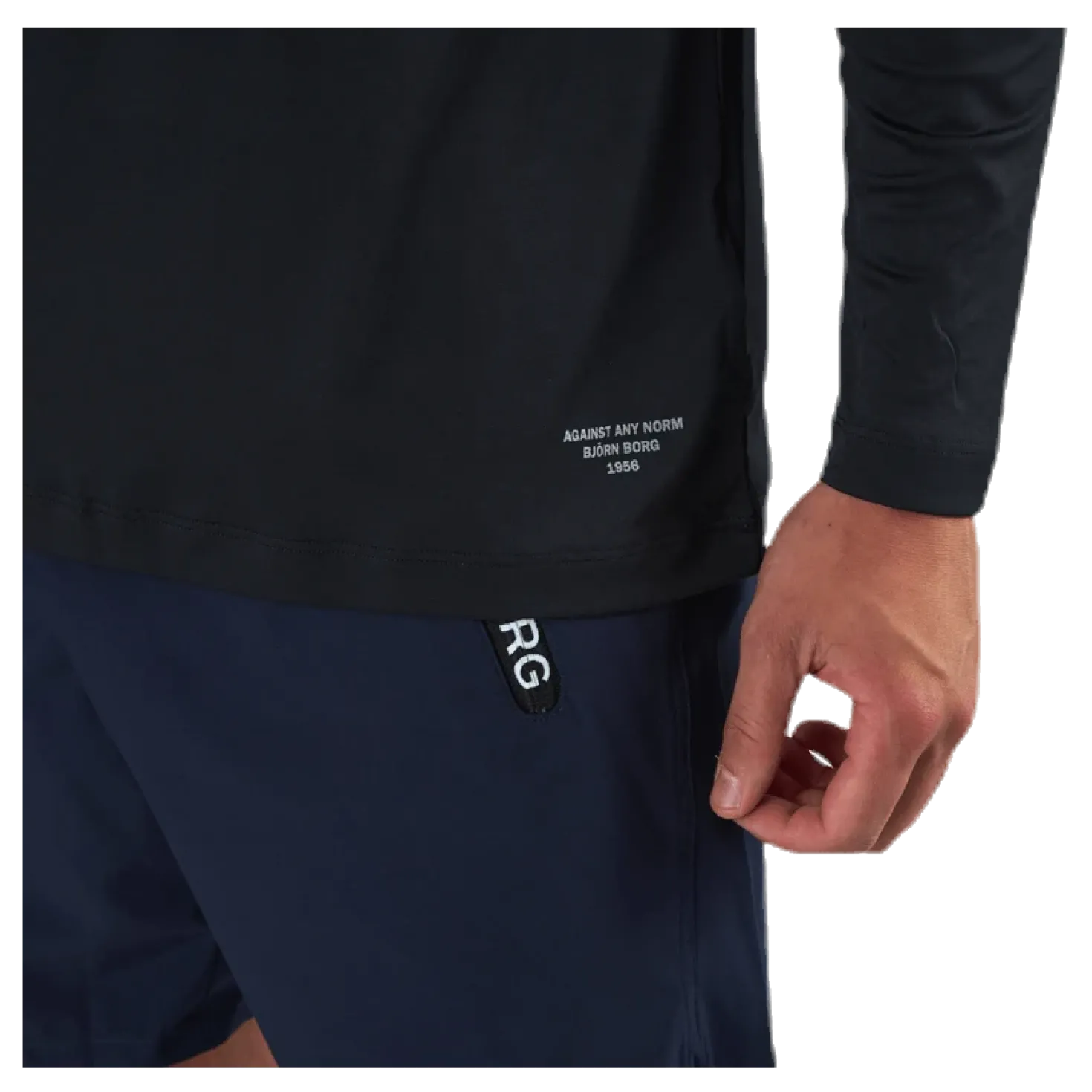 Perf Night LS Tee Black