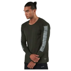 Perf Night LS Tee Green