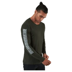 Perf Night LS Tee Green