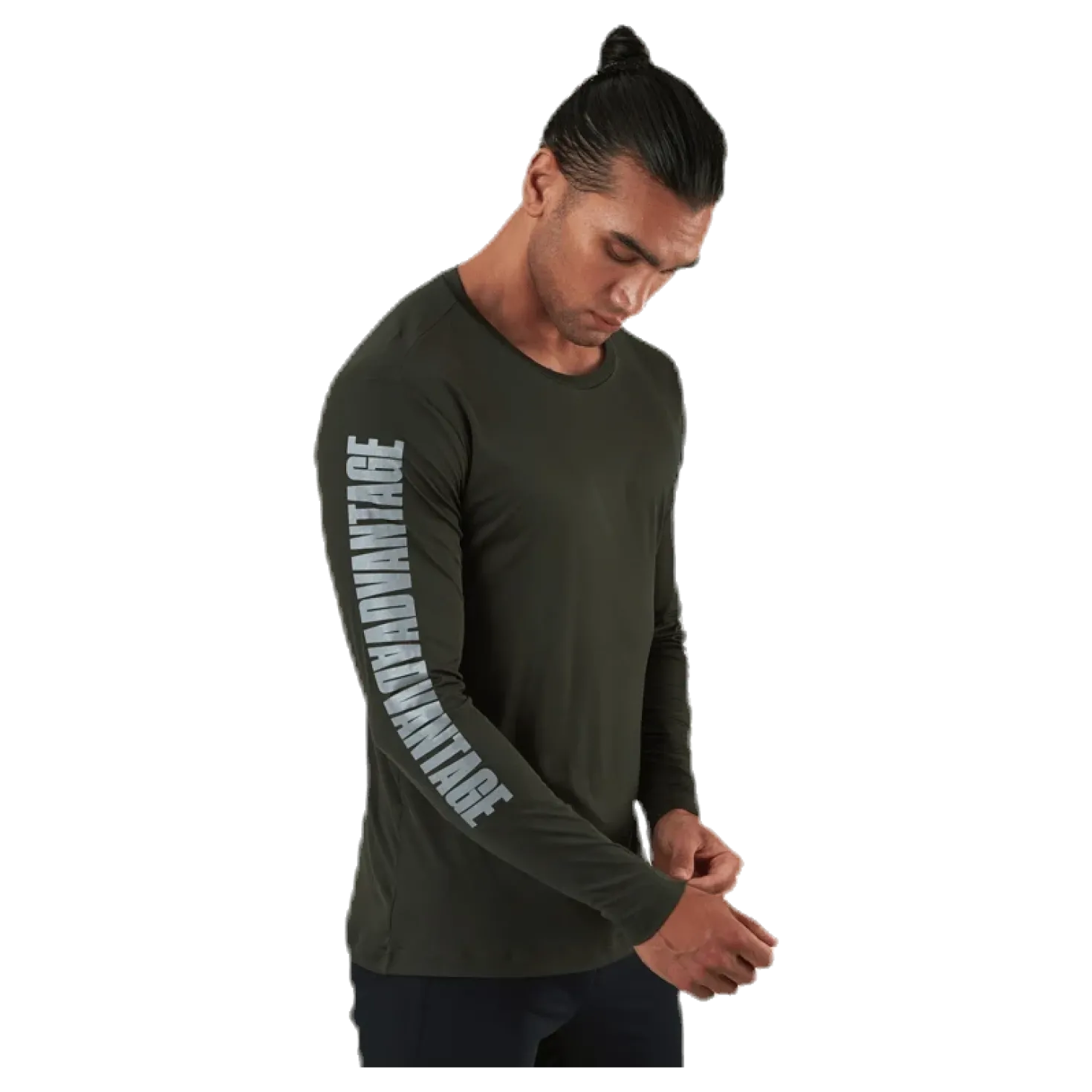 Perf Night LS Tee Green