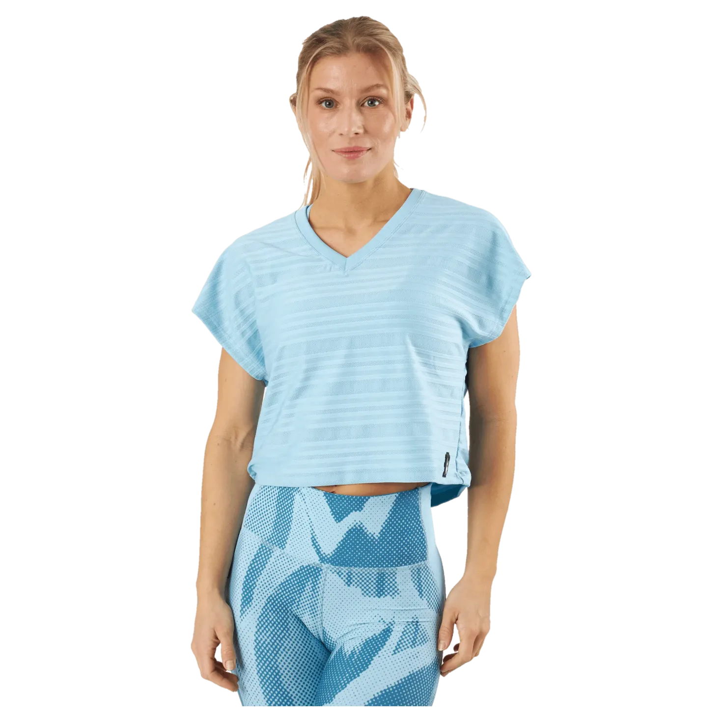 Perforated T-Shirt Blue Pearl